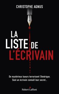 La liste de l'écrivain