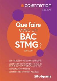 Que faire avec un bac STMG ? : 2018-2019