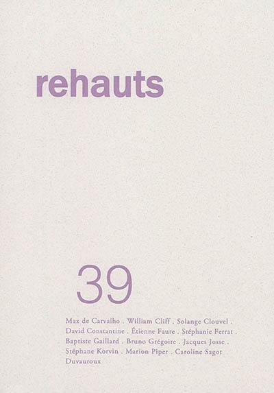 Rehauts, n° 39