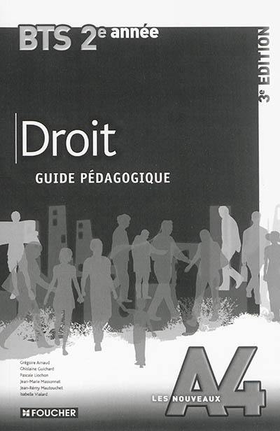 Droit : BTS 2e année : guide pédagogique