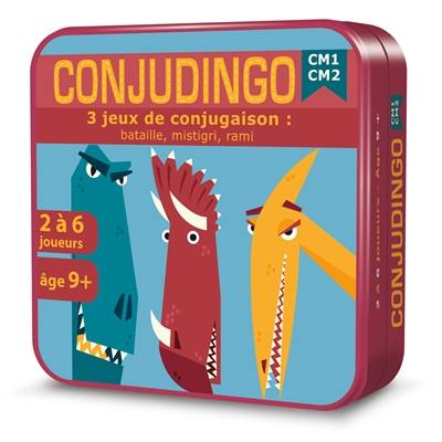 Conjudingo, CM1 CM2 : 3 jeux de conjugaison : bataille, mistigri, rami