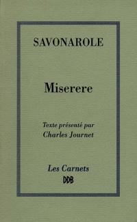 Miserere : dernière méditation du Psaume 50