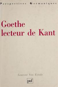 Goethe lecteur de Kant