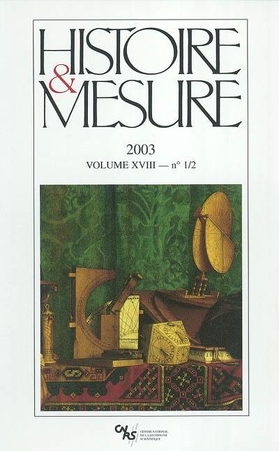 Histoire & mesure, n° 18-1-2