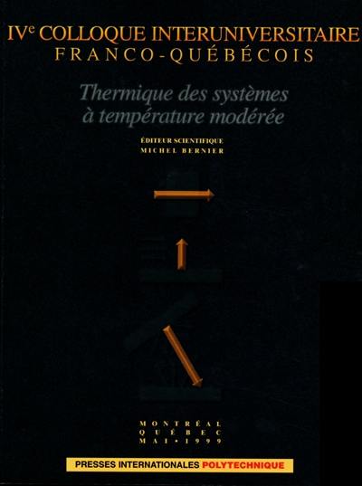 Thermique des systèmes à température modérée