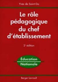 Le rôle pédagogique du chef d'établissement