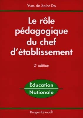 Le rôle pédagogique du chef d'établissement