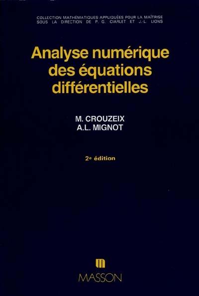 Analyse numérique des équations différentielles