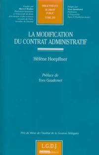 La modification du contrat administratif