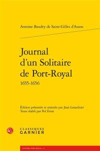 Journal d'un Solitaire de Port-Royal, 1655-1656