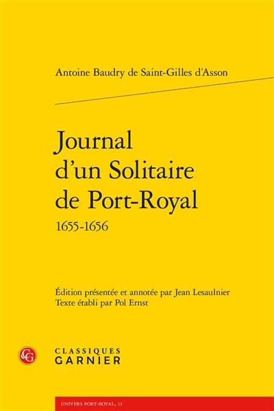 Journal d'un Solitaire de Port-Royal, 1655-1656