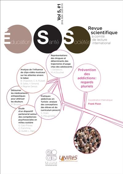 Revue éducation, santé, sociétés, n° 5-1. Prévention des addictions : regards pluriels