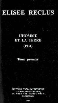 L'homme et la Terre (1931). Vol. 1