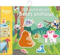 200 autocollants bébés animaux. 200 baby animals stickers. 200 pegatinas animales bebés