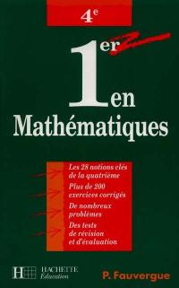 1er en mathématiques, 4e