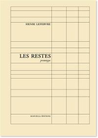 Les restes : prototype