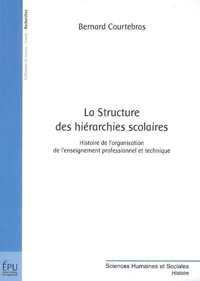 La structure des hiérarchies scolaires : histoire de l'organisation de l'enseignement professionnel et technique