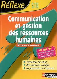 Communication et gestion des ressources humaines STG : nouveau programme