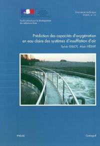 Prédiction des capacités d'oxygénation en eau claire des systèmes d'insufflation d'air