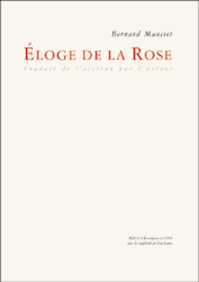 Eloge de la rose