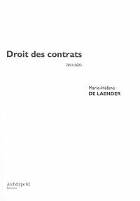 Droit des contrats : cours et exercices corrigés : 2021-2022