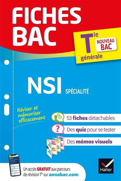 NSI spécialité, terminale générale : nouveau bac