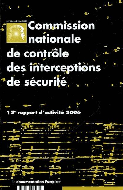 15e rapport d'activité : année 2006