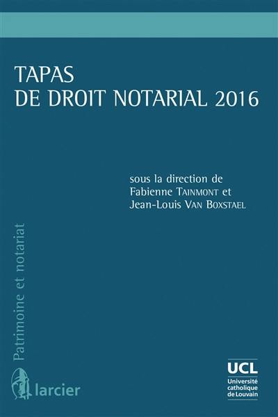 Tapas de droit notarial 2016