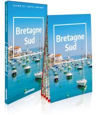 Bretagne Sud : 3 en 1 : guide et carte laminée