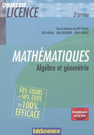 Mathématiques, algèbre et géométrie : 3e année