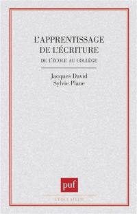 L'apprentissage de l'écriture de l'école au collège