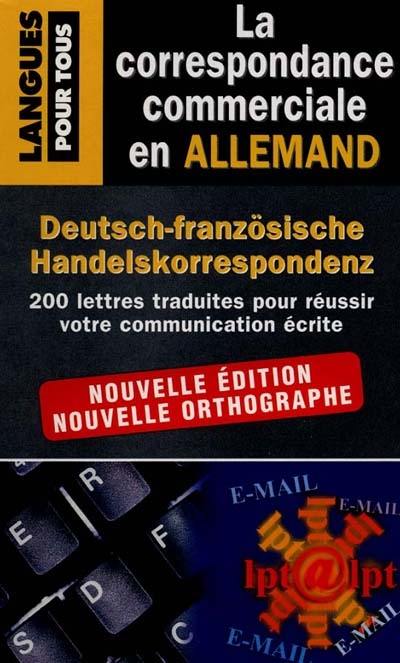 La correspondance commerciale en allemand