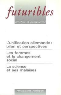 Futuribles 236, novembre 1998. L'unification allemande : bilan et perspectives : Les femmes et le changement social