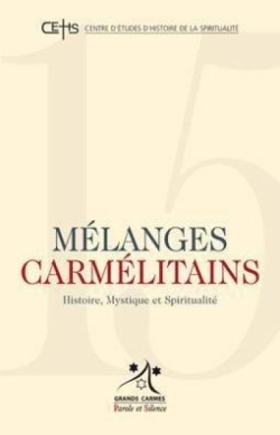 Mélanges carmélitains, n° 15