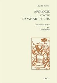 Apologie contre Leonhart Fuchs