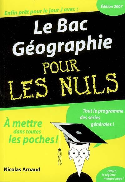 Le bac géographie pour les nuls