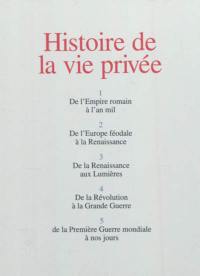 Histoire de la vie privée