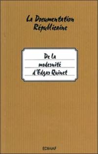 De la modernité d'Edgar Quinet