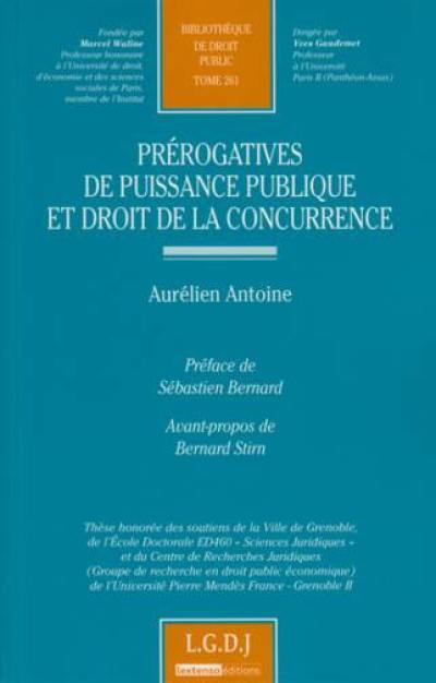 Prérogatives de puissance publique et droit de la concurrence