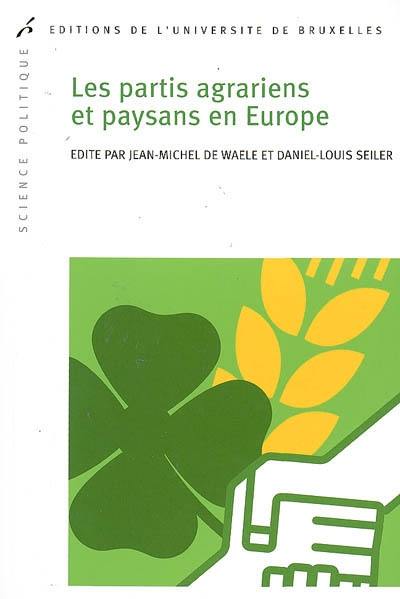 Les partis agrariens et paysans en Europe