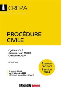 Procédure civile : examen national, session 2024