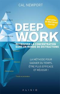 Deep work : retrouver la concentration dans un monde de distractions : la méthode pour gagner du temps, être plus efficace et réussir !