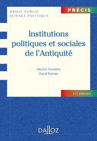 Institutions politiques et sociales de l'Antiquité