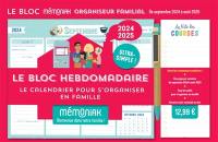 Le bloc hebdomadaire 2024-2025 : le calendrier pour s'organiser en famille