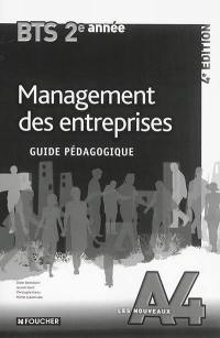 Management des entreprises BTS tertiaires 2e année : guide pédagogique