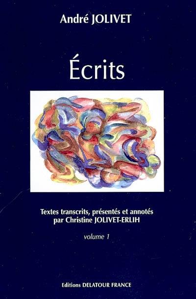 Ecrits. Vol. 1