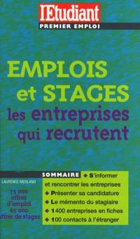 Emplois et stages, les entreprises qui recrutent