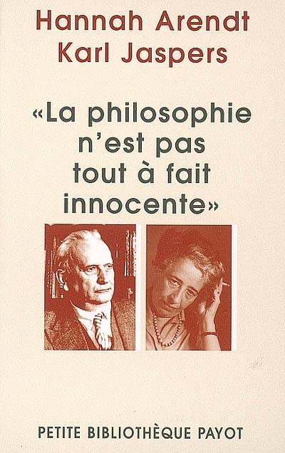 La philosophie n'est pas tout à fait innocente