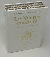 Le nectar cacheté : biographie du prophète : couverture blanche avec page arc-en-ciel