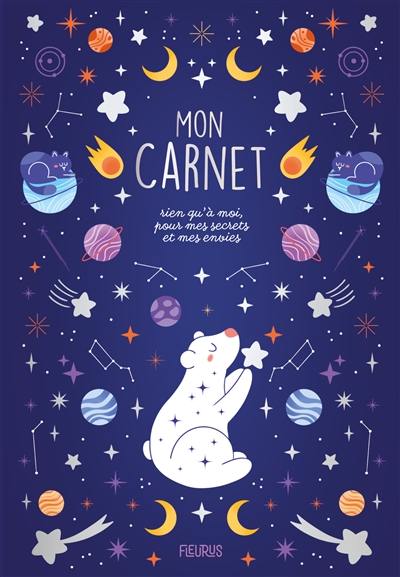 Mon carnet rien qu'à moi, pour mes secrets et mes envies : céleste